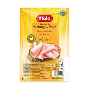 Fiambre de pechuga de pavo Mola Halal 65g