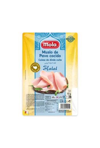 Muslo de pavo Mola Halal 70g